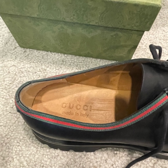 Gucci Men’s Sz 13 Leather Upper and Runner Sole Quebec Calf - Picture 5 of 9